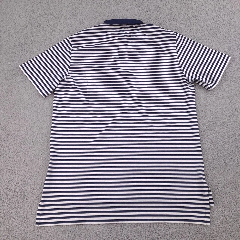 Polo Golf Ralph Lauren Polo Shirt Mens Large‎ Performance Blue White Striped